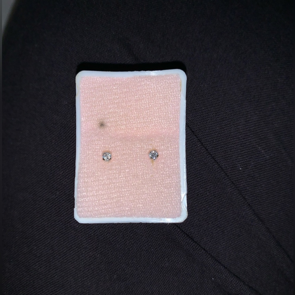 Real White Gold Lab Grown Diamond earrings